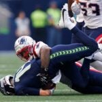 Patriots Seahawks quarterback Sam Darnold ruled out vs. Patriots with hip injury 1 min read