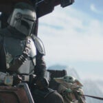 What to watch this weekend: Mandalorian (Pedro Pascal) and Grogu in "The Mandalorian and Grogu," now streaming on Disney+.