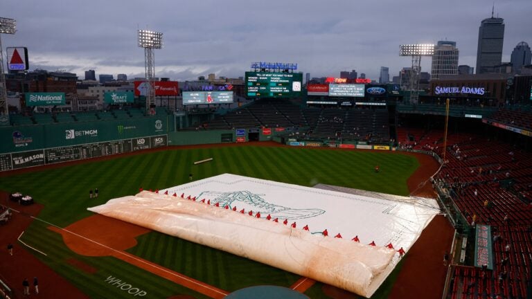 Red Sox-Royals series finale Sunday pushed back to 3:05 p.m. because of forecast for rain Red Sox-Royals series finale Sunday pushed back to 3:05 p.m. because of forecast for rain