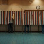 Voters cast their ballots.