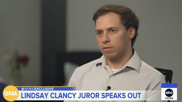 Lindsay Clancy Lindsay Clancy juror says holdout scrolled his phone during deliberations and couldn’t back up his s...