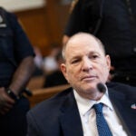 Harvey Weinstein in court.