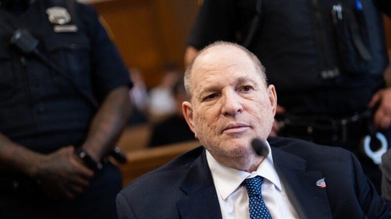 Harvey Weinstein in court.