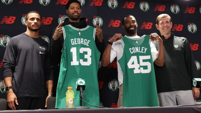 George Rinaldi Takeaways from Paul George & Mike Conley's Celtics introduction