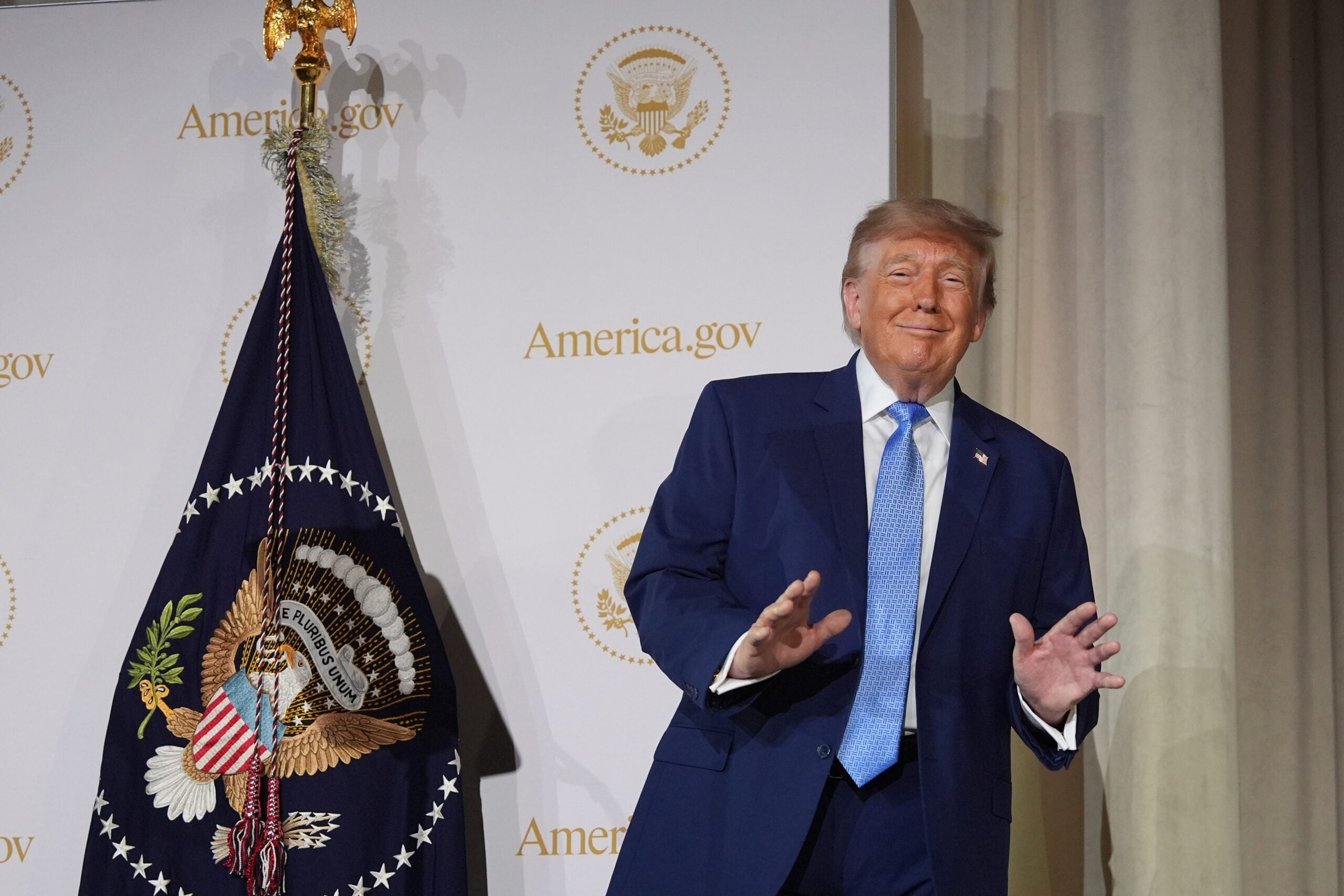 boston.com - Associated Press - Trump says top tech firms have signed accord to 'self-police' AI development