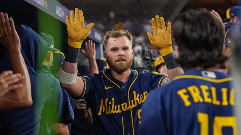 A Brewers playoff hero might be Red Sox’ ideal offseason target A Brewers playoff hero might be Red Sox’ ideal offseason target