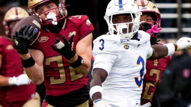 Charlie Comella is having a breakout season for BC football, right on the heels of playing baseball for the Eagles