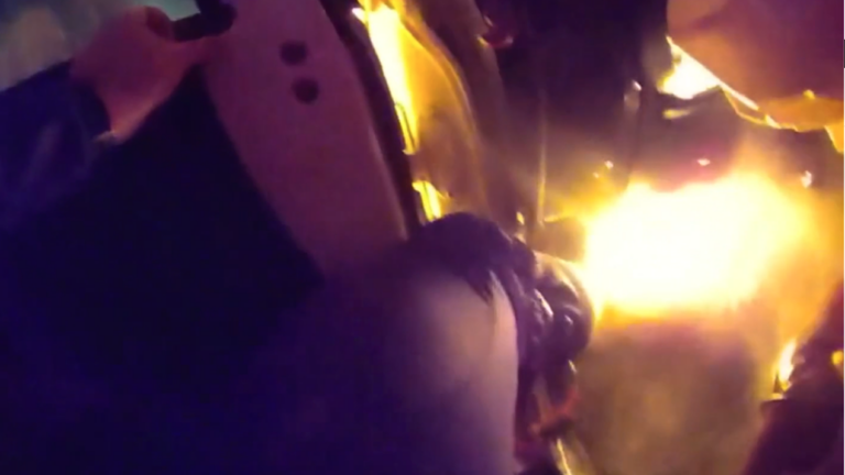 Video shows Holbrook officers pulling driver from burning Jeep