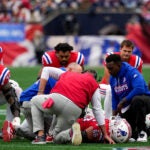 New England Patriots Here's the latest injury update on Patriots' left tackle Will Campbell 1 min read