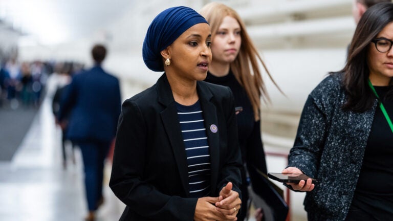 FILE — Rep. Ilhan Omar (D-Minn.) at the U.S. Capitol in Washington on March 5, 2026. Eric Lee/The New York Times