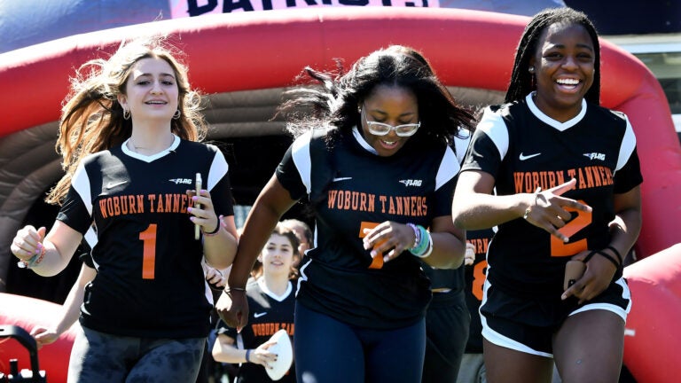 Healey urges MIAA to make girls flag football official varsity sport Healey urges MIAA to make girls flag football official varsity sport